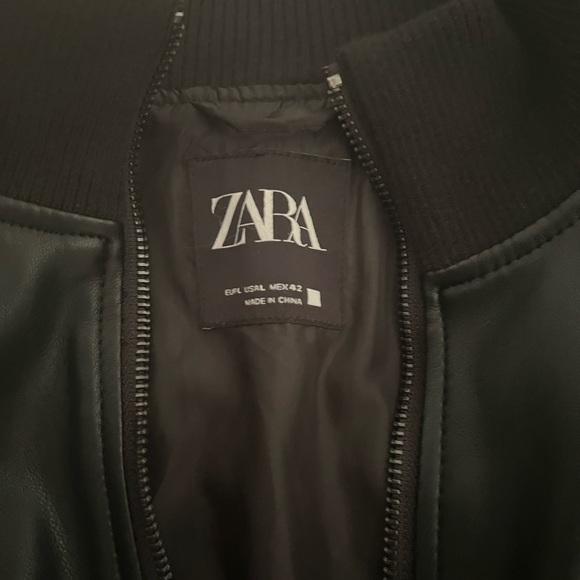 Large Leather Jacket Zara - Picture 2 of 2